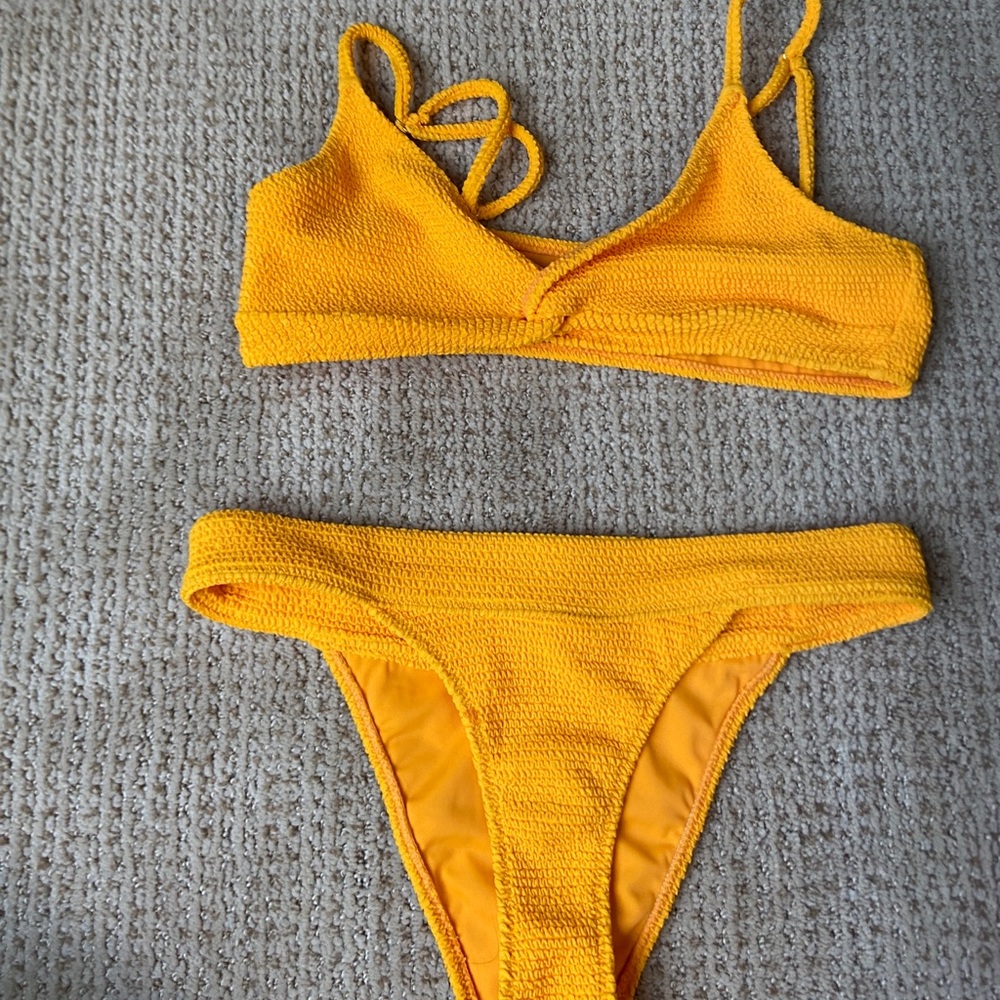 orange pacsun bikini